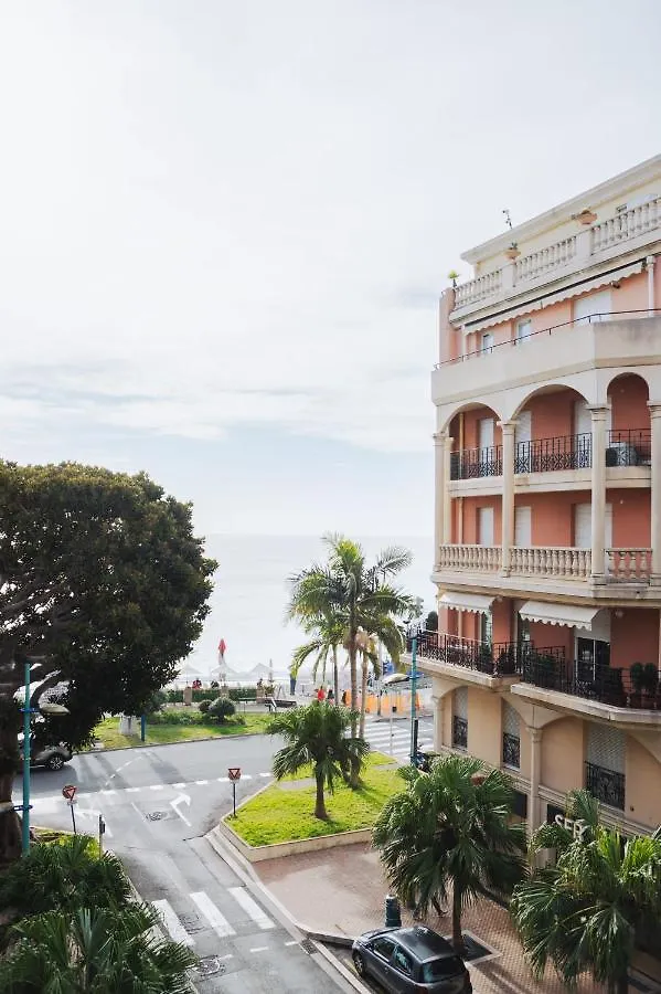 Le Victoria - Beau 2P Avec Vue Mer, Balcon, Piscine, Sauna Et Parking Prive Au Centre Ville De Menton