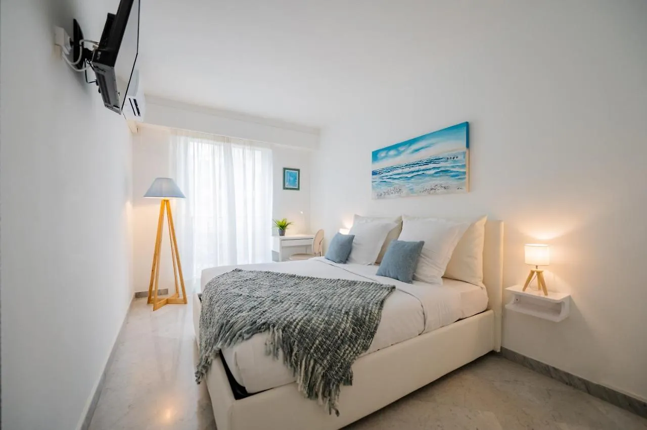 Le Victoria - Beau 2P Avec Vue Mer, Balcon, Piscine, Sauna Et Parking Prive Au Centre Ville De Menton location